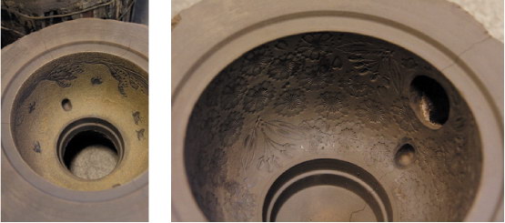 picture pattern of cast iron kettle