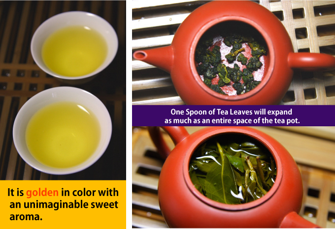 One Spoon of Tea Leaves will expand as much as an entire space of the tea pot.