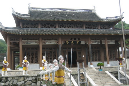 【君山島の寺院】