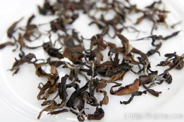 The tea leaf of oriental beauty