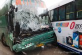 中国でバスの事故